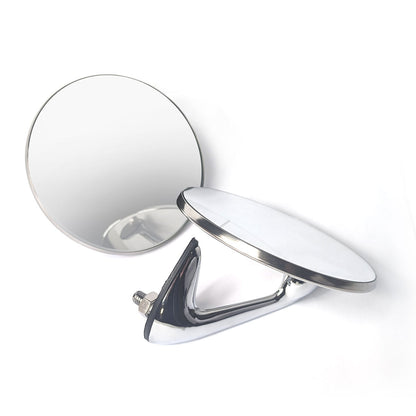 Omnico 313 S.Steel & Chrome Mirrors For Classic Cars (Pair)