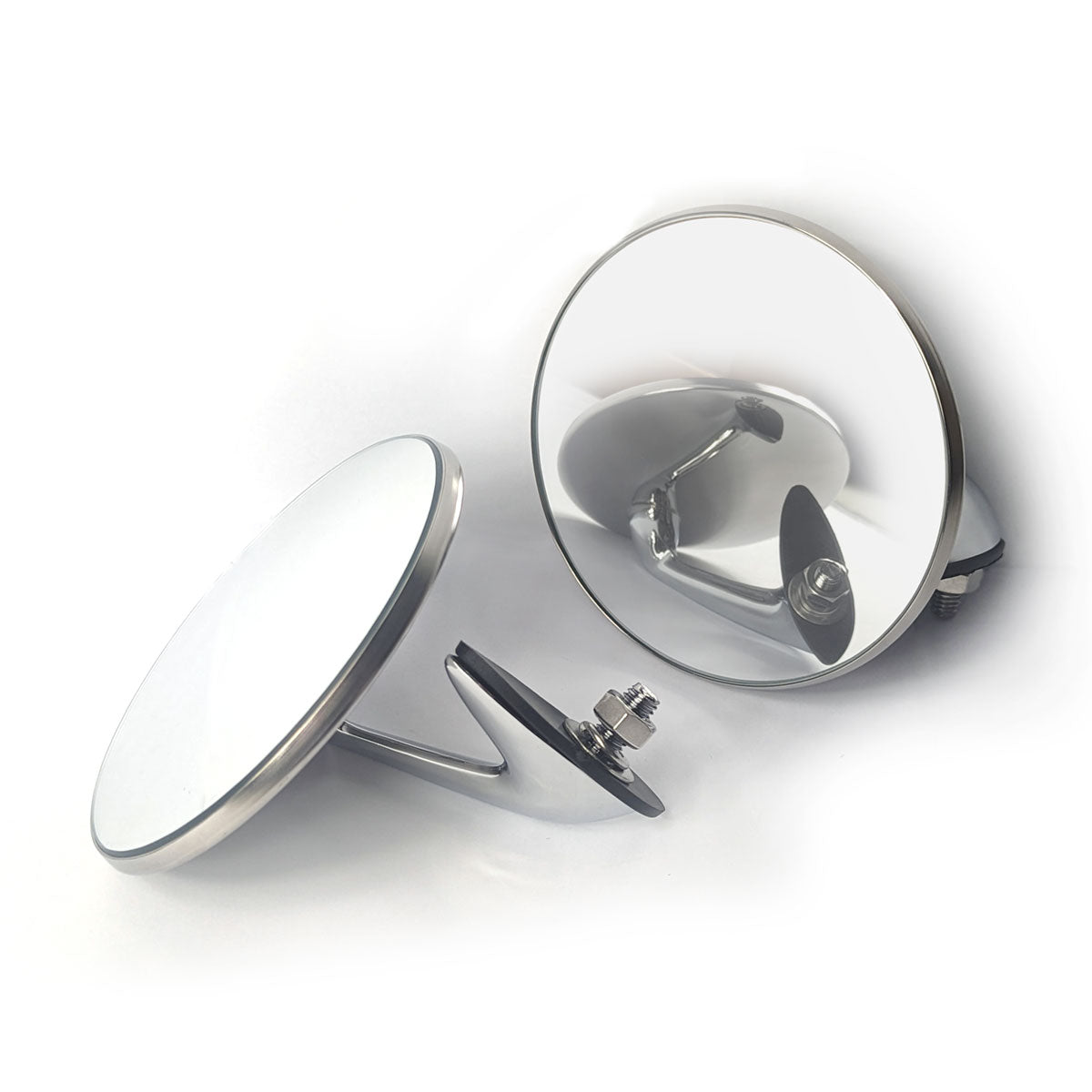 Omnico 313 S.Steel & Chrome Mirrors For Classic Cars (Pair)