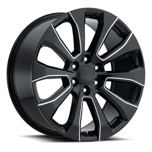 SILVERADO HIGH COUNTRY REPLICA WHEEL – GLOSS BLACK BALL MILLED