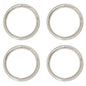 Polished Solid Stainless Steel 15" Trim Rings Set of 4 Stainless Beauty Rings